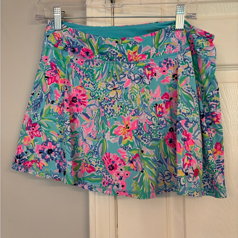 Lily Pulitzer Blue Floral Skirt